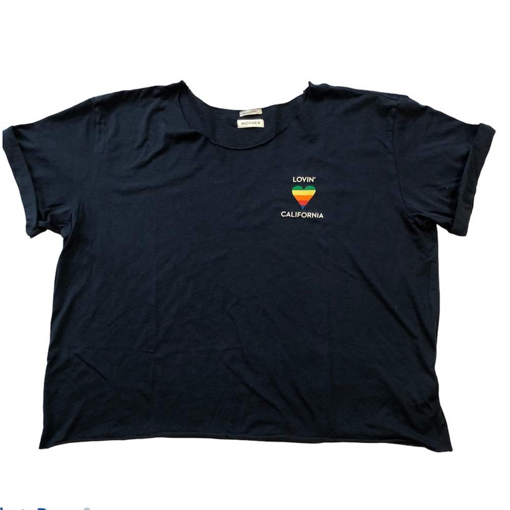 MOTHER Boxy Goody Tees Lovin' California Sz Medium